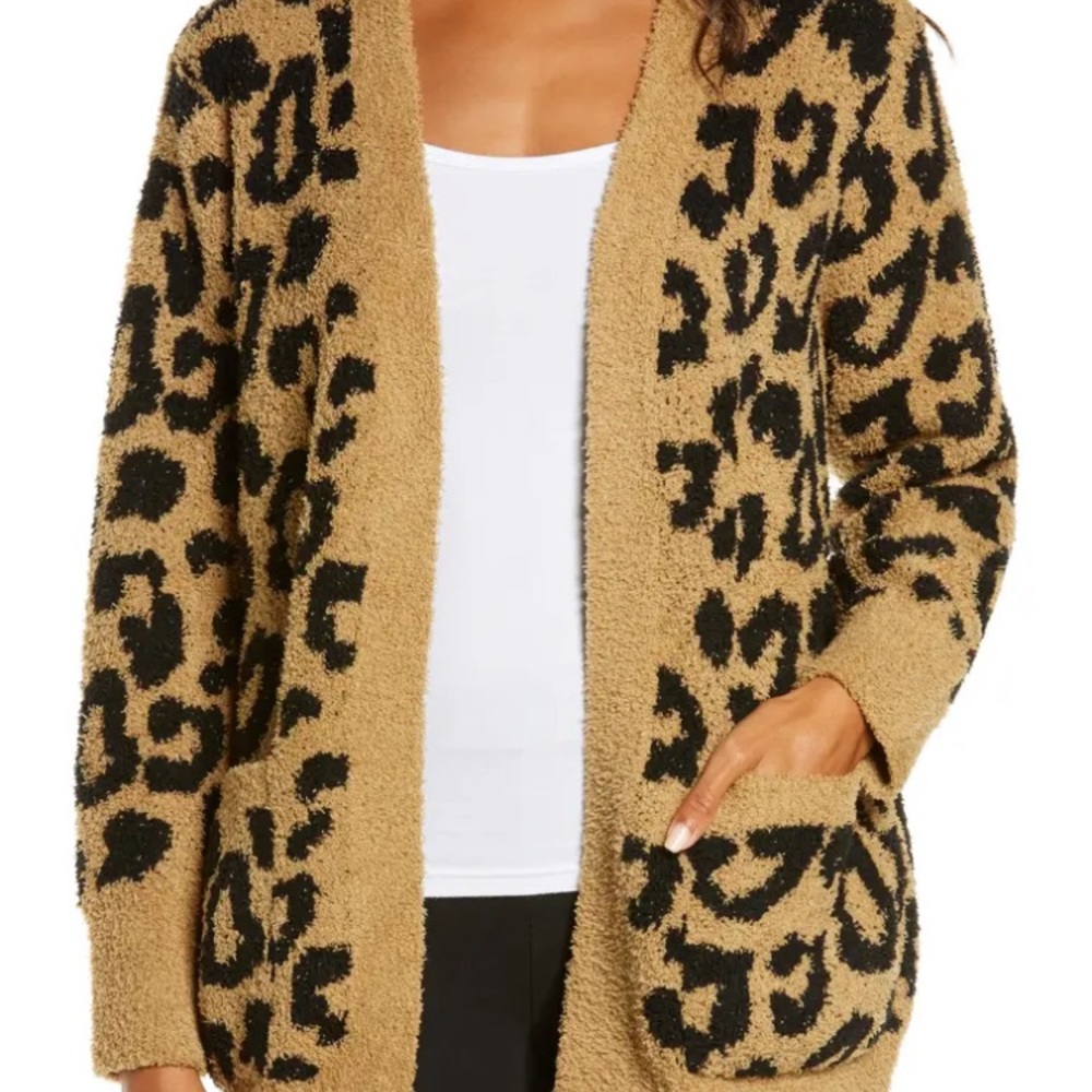 Barefoot Dreams® CozyChic™ Leopard Cardiga…